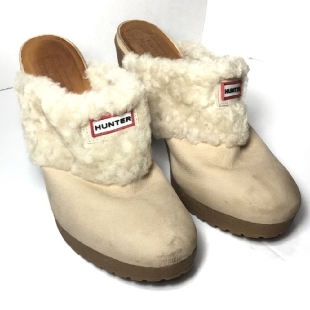 Hunter Boots Leather Clogs Sz. 8